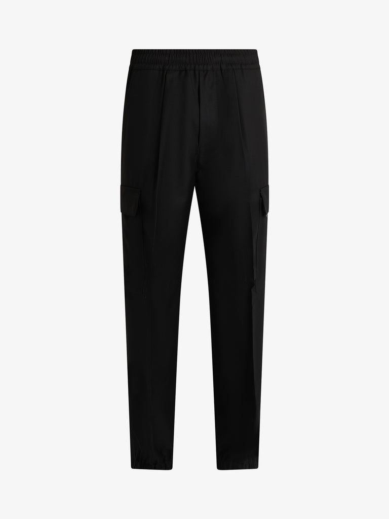 YES LONDON pantalone xp3328 uomo nero lana