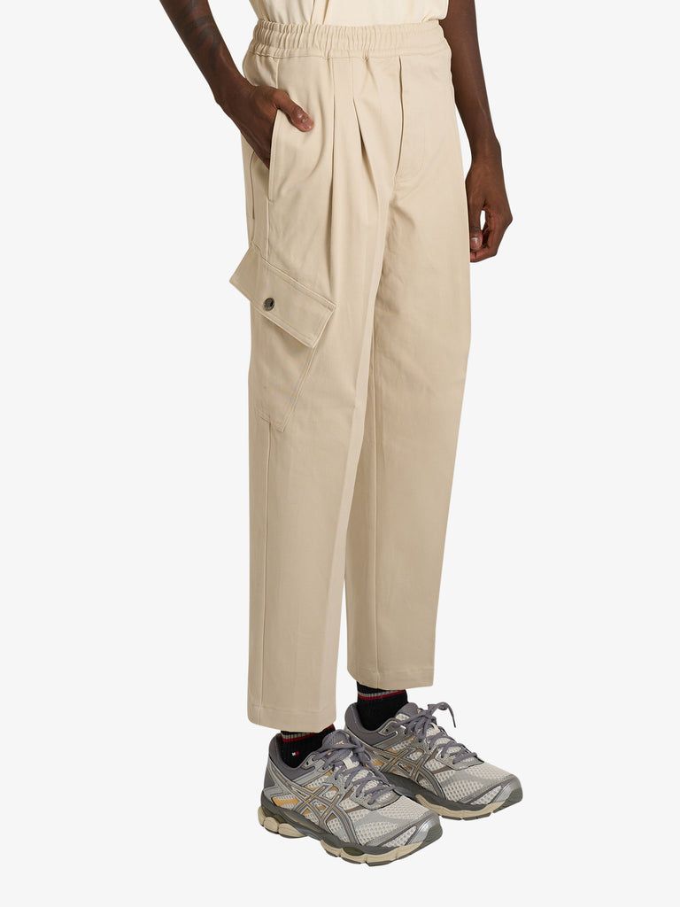 YES LONDON pantalone xp3337 uomo beige cotone