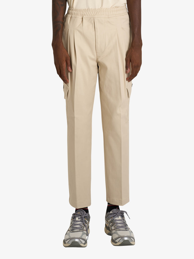 YES LONDON pantalone xp3337 uomo beige cotone