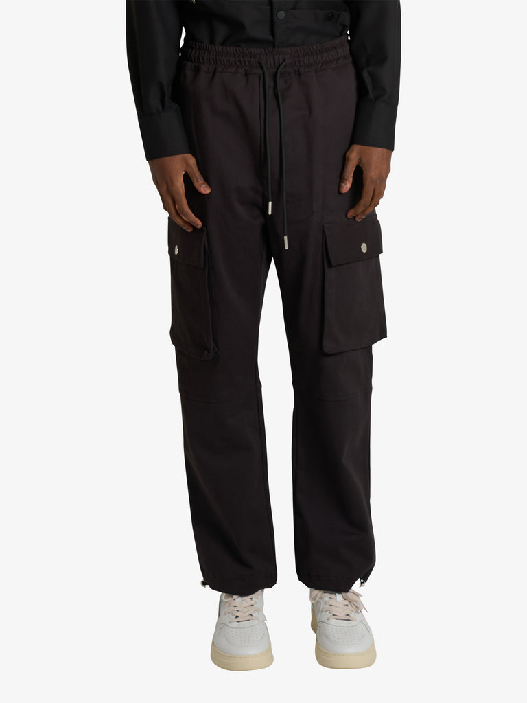 YES LONDON pantalone con tasconi xp3341 uomo nero cotone