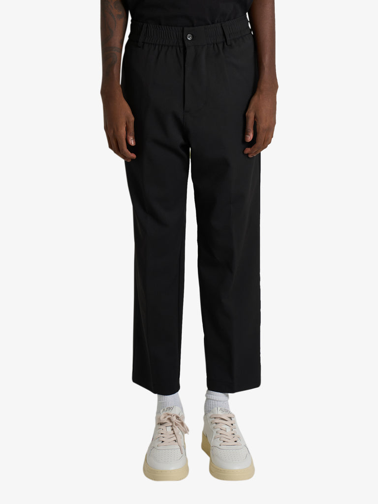 YES LONDON pantalone xp3344 uomo nero lana