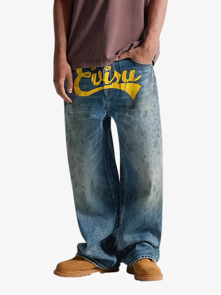 EVISU daicock splash jeans #2020 men's denim