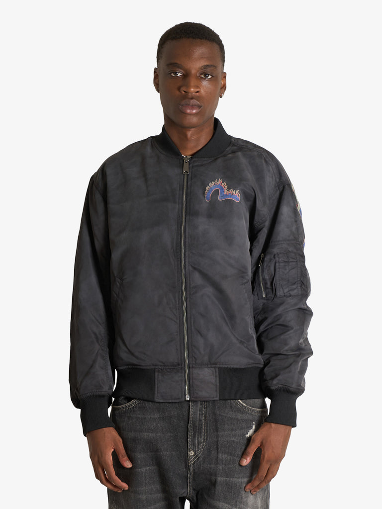 EVISU Daikoku Fire Padded Men's Jacket, Black