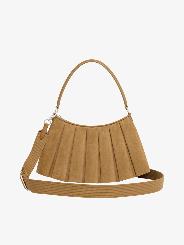 LACOSTE バッグ（美品） LACOSTE beige pleated women's shoulder bag
