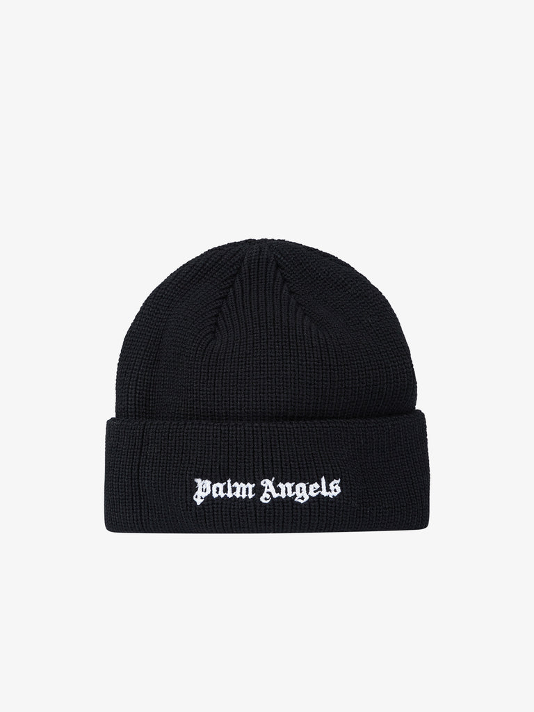 PALM ANGELS Z1150 Black Cotton Beanie