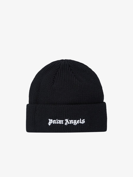Palm Angels ニット帽 PALM ANGELS Z1150 Black Cotton Beanie