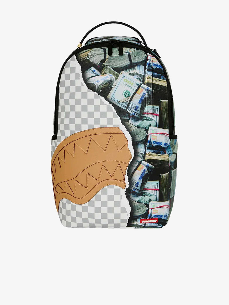 SPRAYGROUND Cream-Check Backpack Full of Cash 910b8548nsz Beige