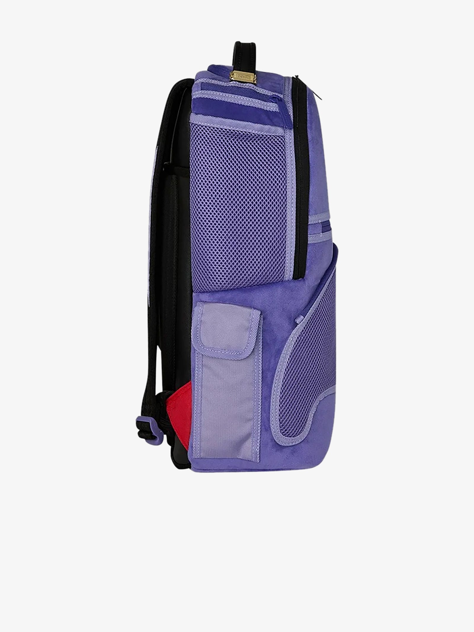 SPRAYGROUND Reverse Mode Backpack - Purple Velour with Black Check