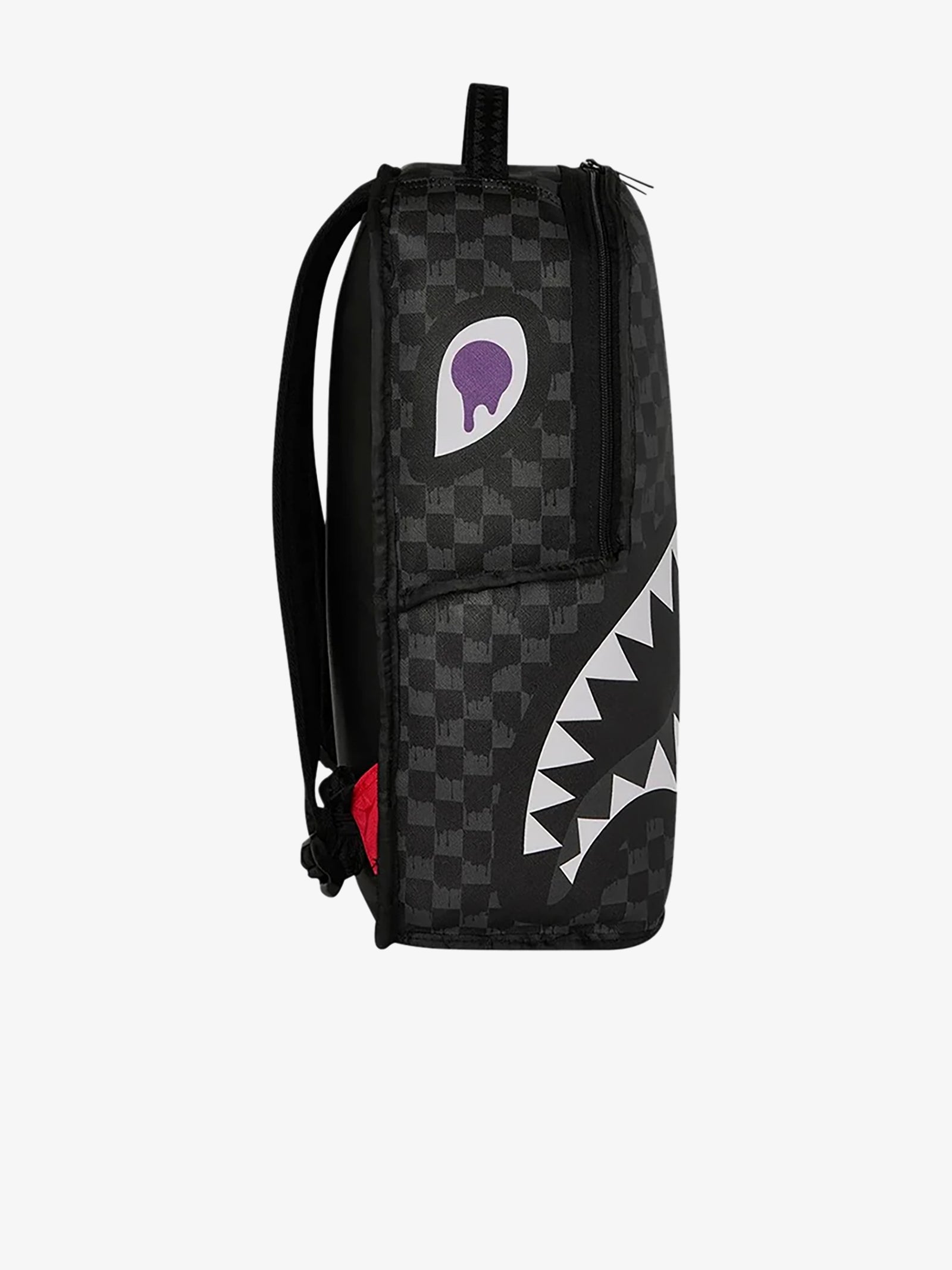 SPRAYGROUND Reverse Mode Backpack - Purple Velour with Black Check