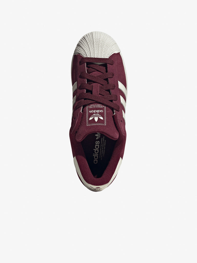 ADIDAS sneakers donna superstar 2 w HQ4913 pelle rosso