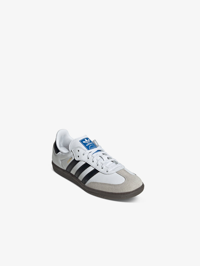 ADIDAS Sneakers SAMBA OG J IE3675 donna pelle bianco