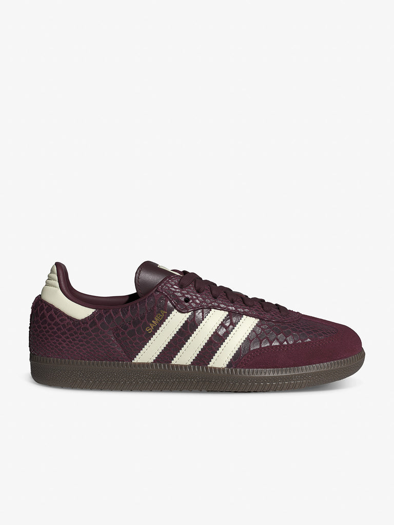 ADIDAS Turnschuhe js1317 Frauen samba og w lila Leder