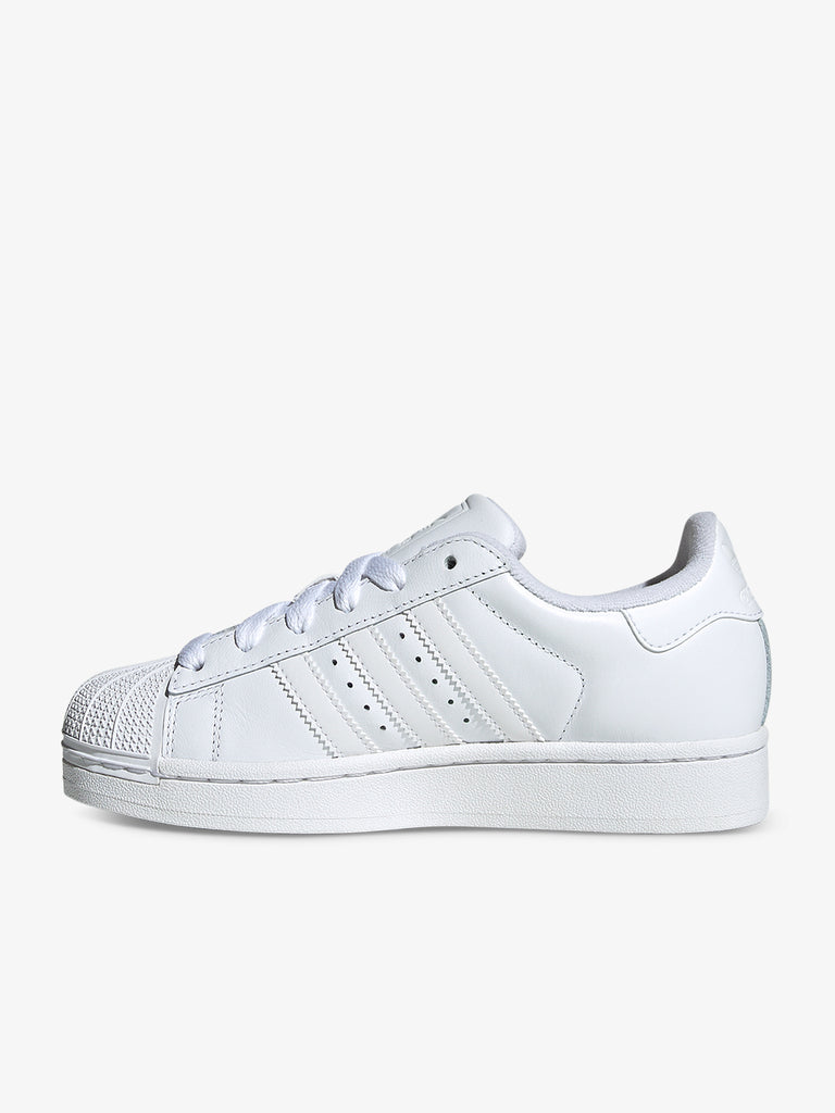 ADIDAS sneakers donna superstar 2 j JH9978 pelle bianco