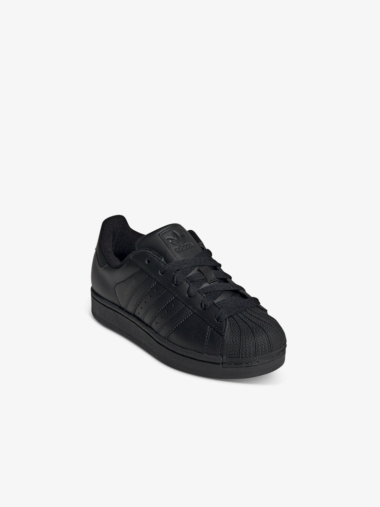 ADIDAS sneakers donna superstar 2 j JH9979 pelle nero