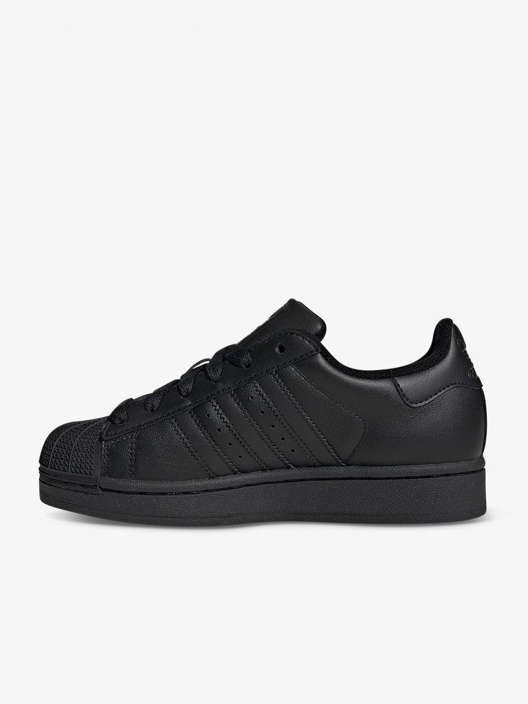 ADIDAS sneakers donna superstar 2 j JH9979 pelle nero