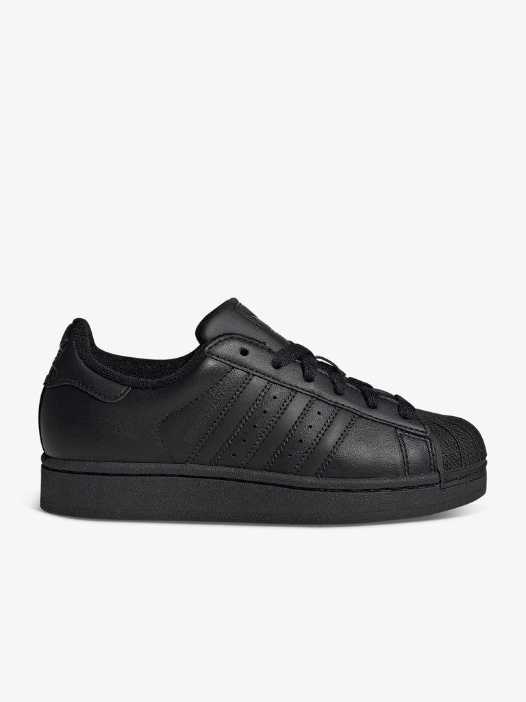 ADIDAS sneakers donna superstar 2 j JH9979 pelle nero