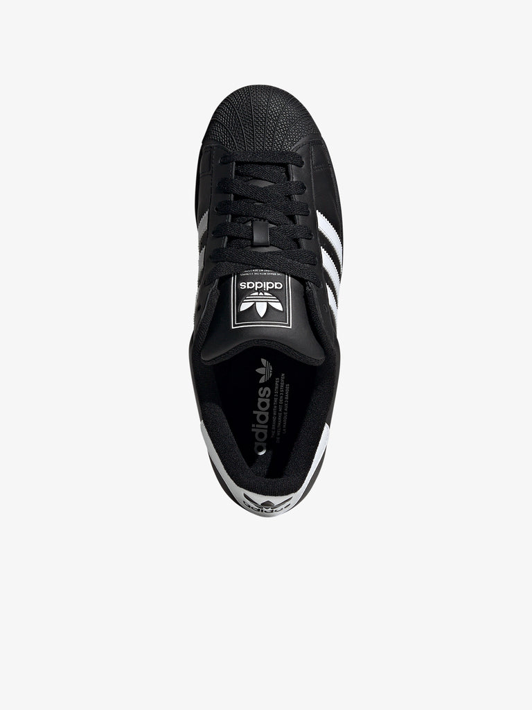 ADIDAS sneakers uomo superstar 2 JI0079 pelle nero