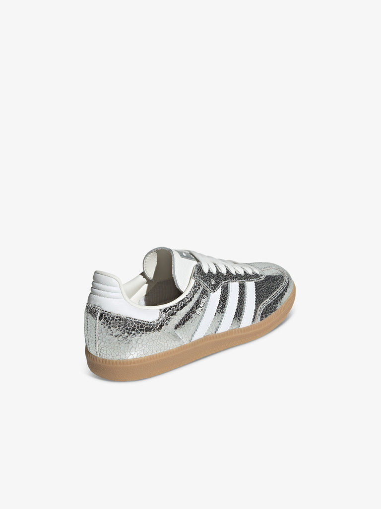 ADIDAS sneakers donna samba og w JR0035 pelle argento
