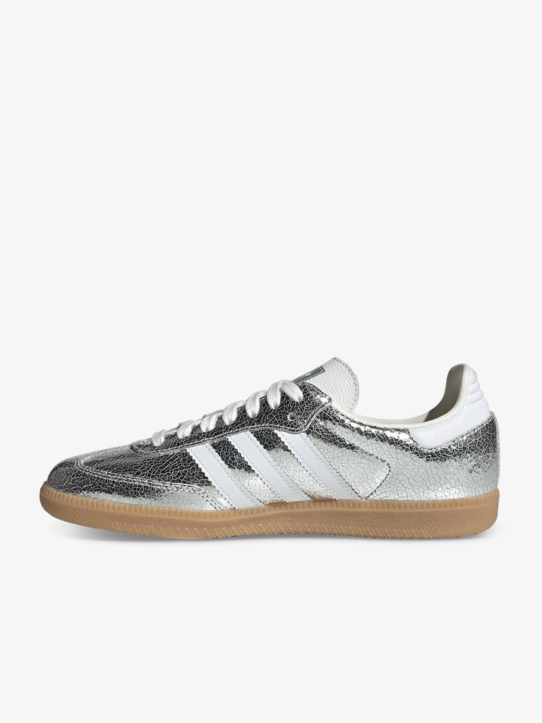 ADIDAS sneakers donna samba og w JR0035 pelle argento