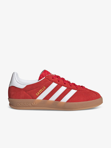 ADIDAS sneakers donna gazelle indoor j JS3801 suede rosso