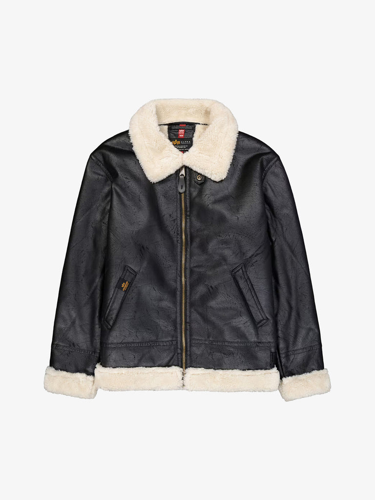 ALPHA INDUSTRIES Giubbotto B3 FL uomo nero