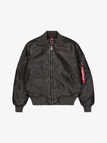 ALPHA INDUSTRIES Bomber MA-1 FL Vintage uomo nero