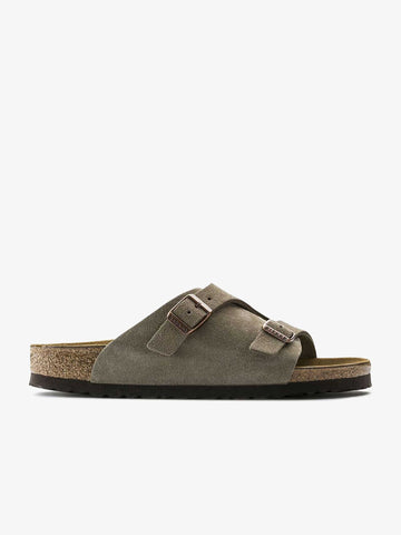 BIRKENSTOCK Ciabatte zurich 50463 uomo suede marrone