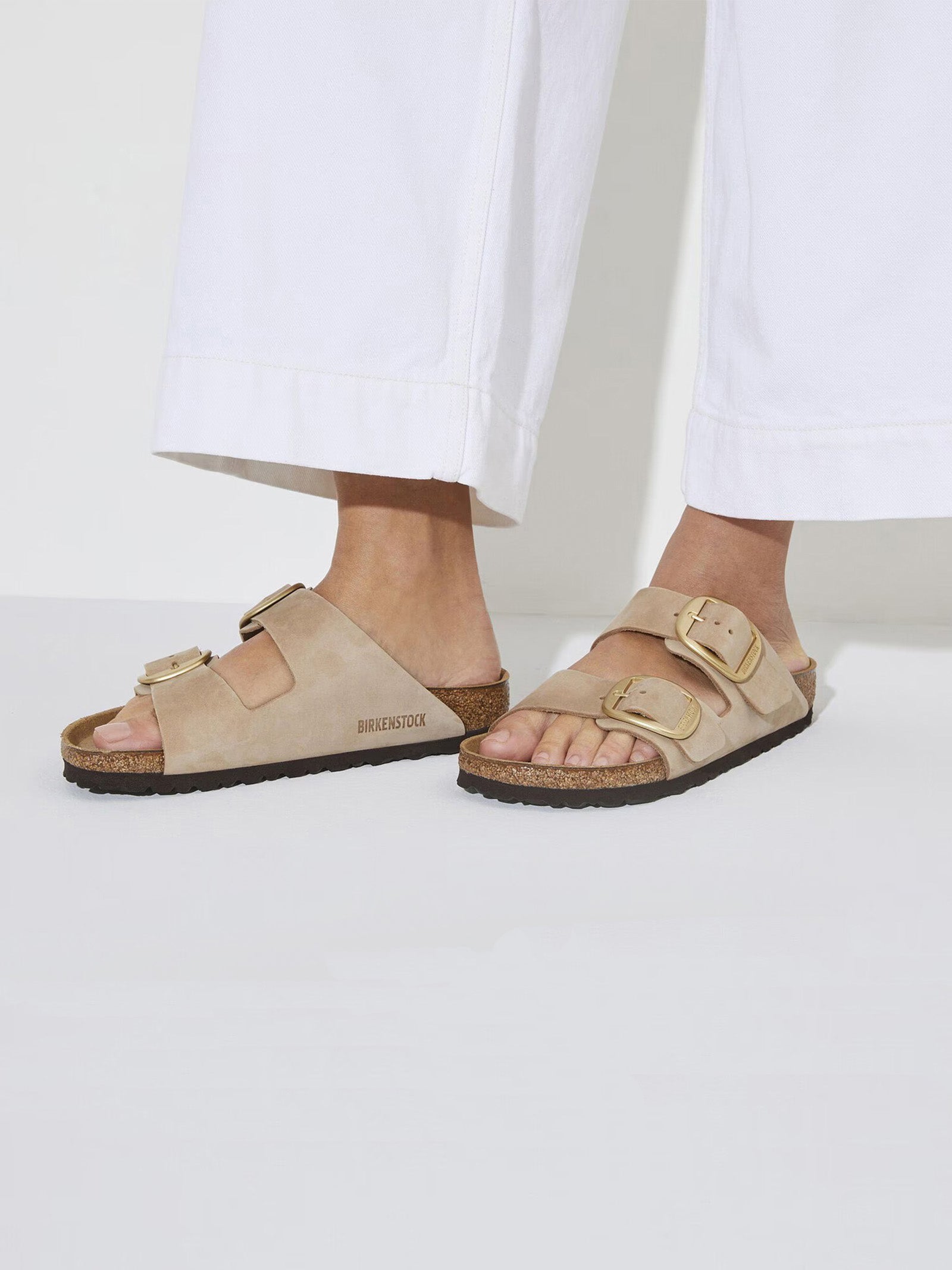 BIRKENSTOCK Arizona Women's Slippers 1024064 Beige Leather