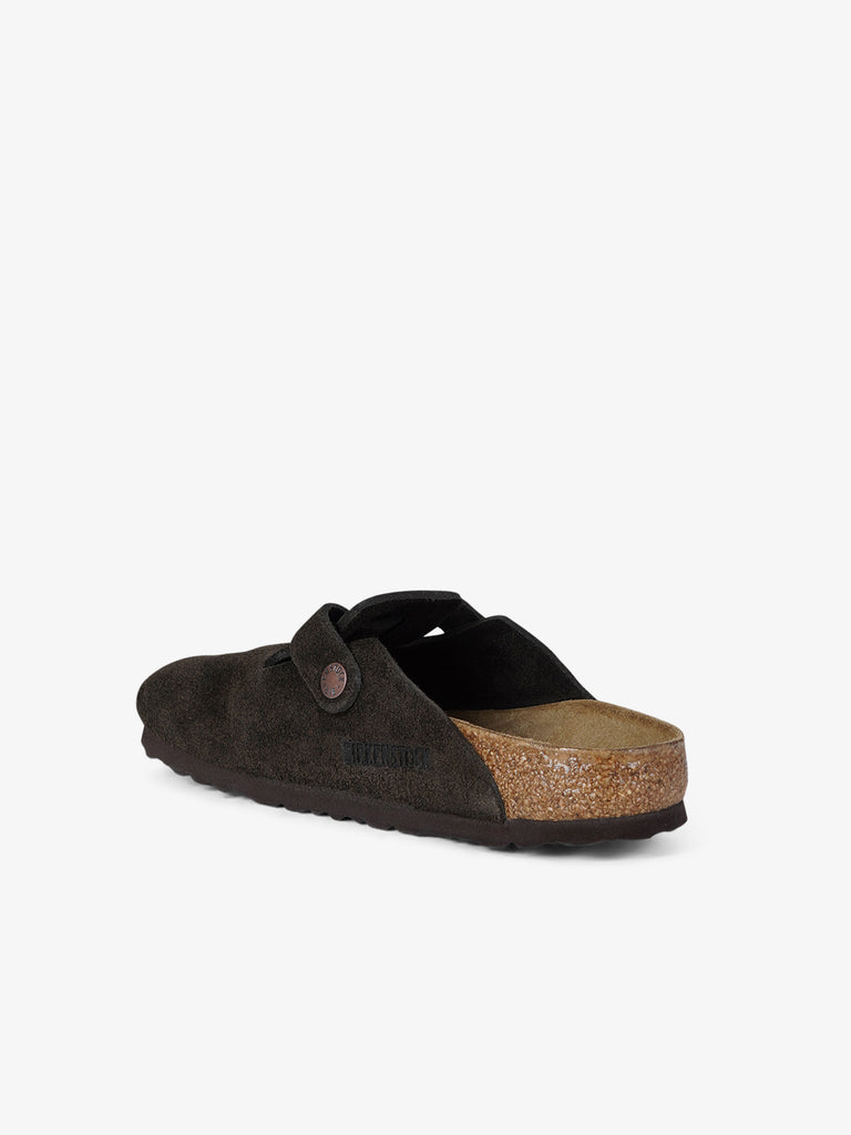 BIRKENSTOCK ciabatte boston pelle marrone