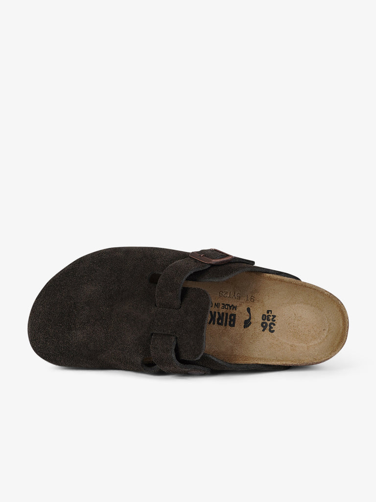 BIRKENSTOCK ciabatte boston pelle marrone