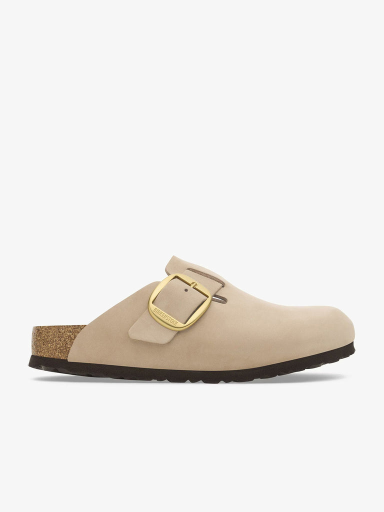 BIRKENSTOCK Ciabatte boston big buckle pelle beige