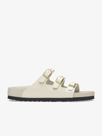 BIRKENSTOCK ciabatte donna florida dbuckle exquisite pelle beige