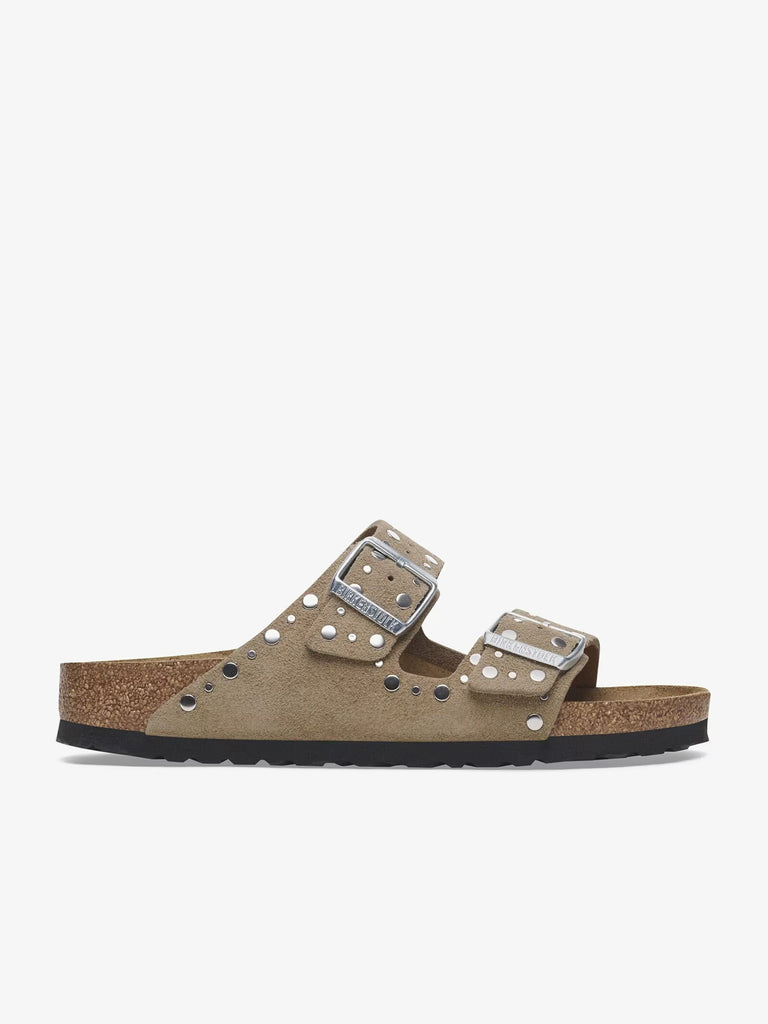 BIRKENSTOCK Ciabatte arizona rivet suede marrone