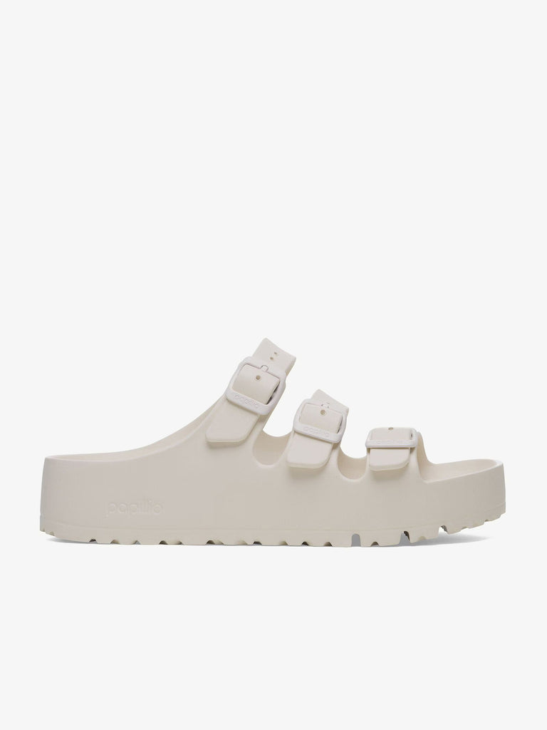 BIRKENSTOCK ciabatte donna florida eva flex platform plastica panna