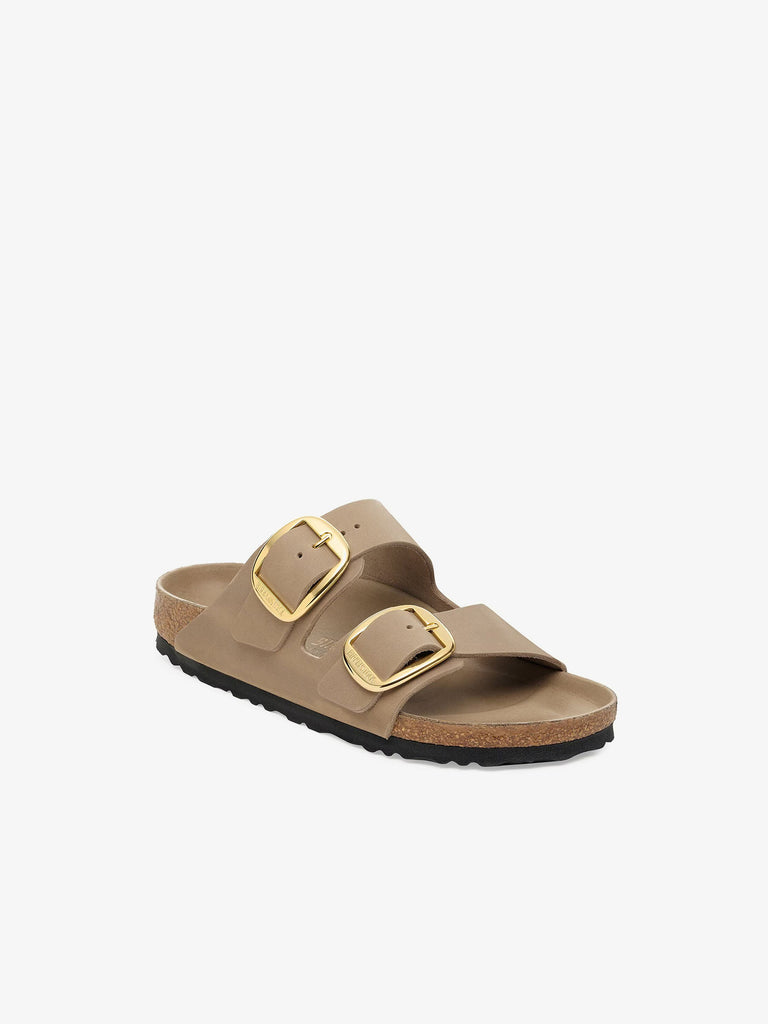 BIRKENSTOCK ciabatte donna arizona big buckle pelle marrone