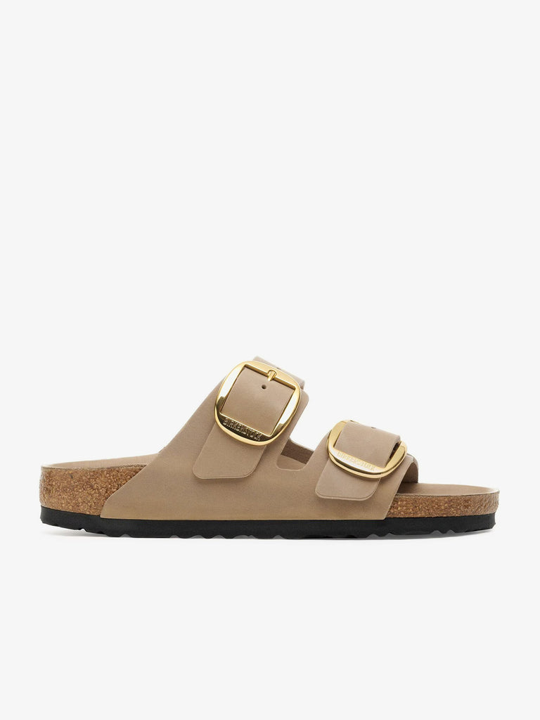 BIRKENSTOCK ciabatte donna arizona big buckle pelle marrone