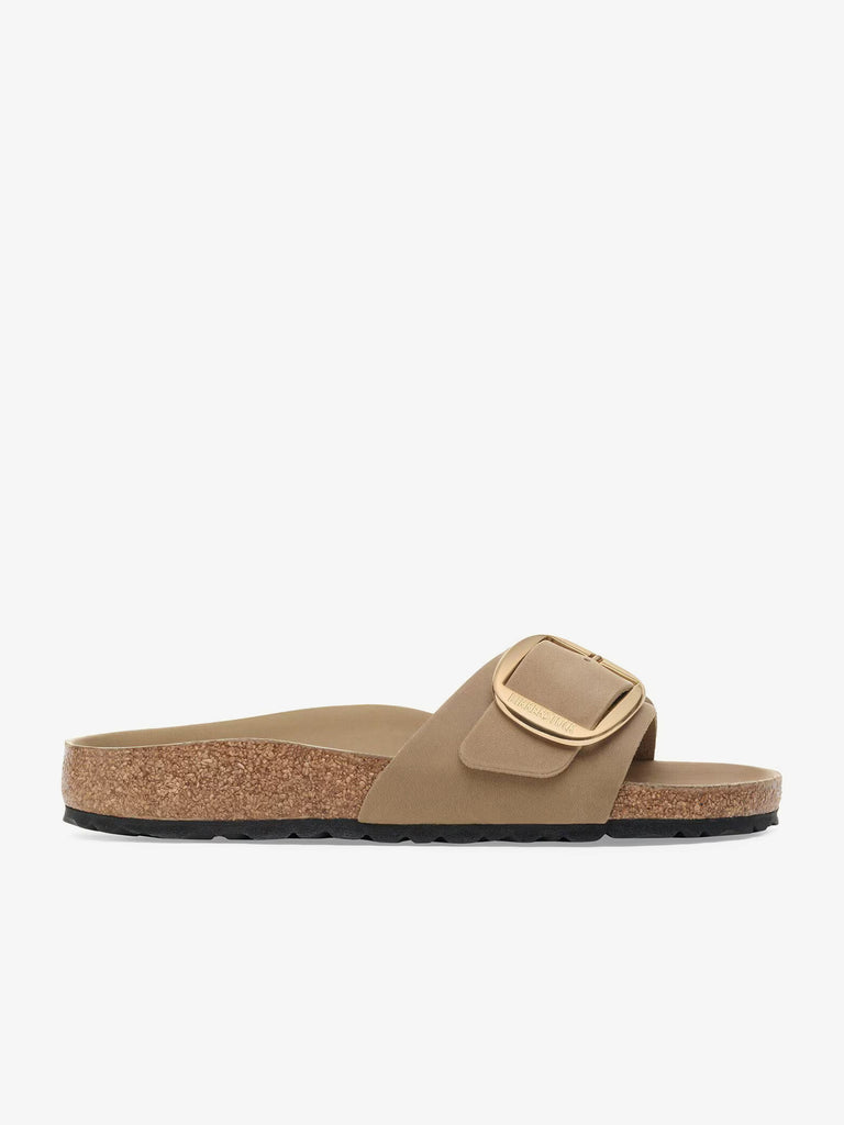 BIRKENSTOCK ciabatte donna madrid big buckle pelle marrone