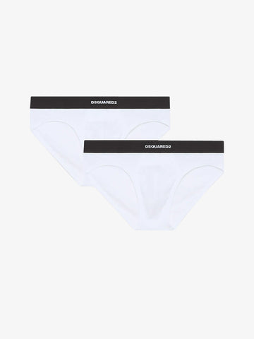 DSQUARED2 Slip TWIN PACK BRIEF DCX200070 Uomo Nero