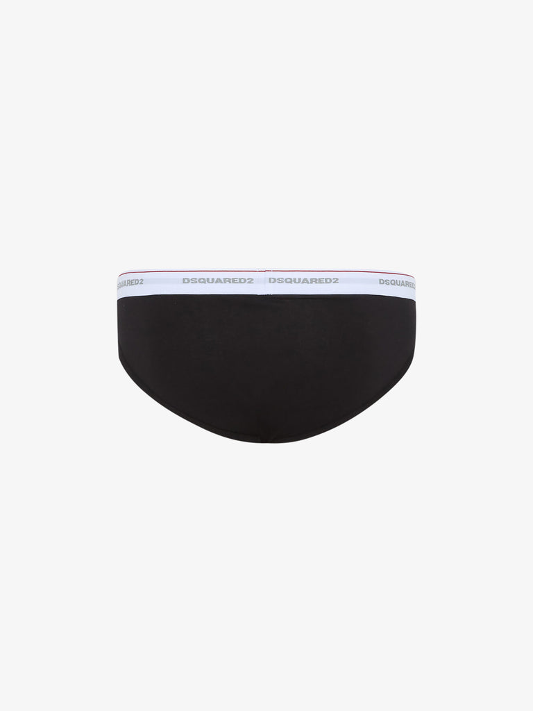 DSQUARED2 Slip 3-PACK BRIEF Uomo Nero Cotone