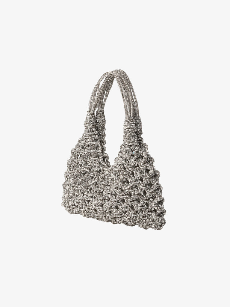 HIBOURAMA borsa a spalla donna vannifique gioiello con cristalli