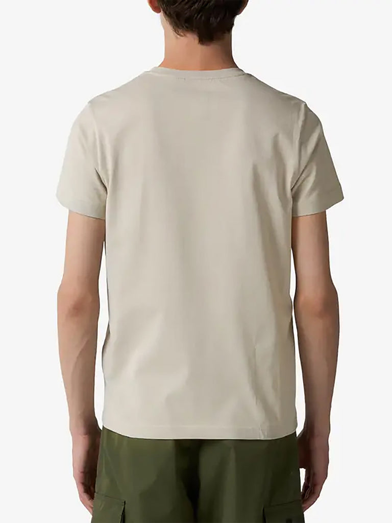 K-WAY t-shirt le vrai edouard uomo beige cotone