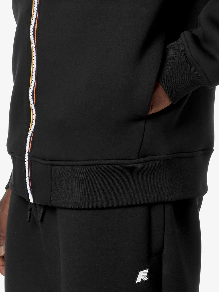 K-WAY Felpa con cappuccio Rainer Spacer K2141DW uomo nero