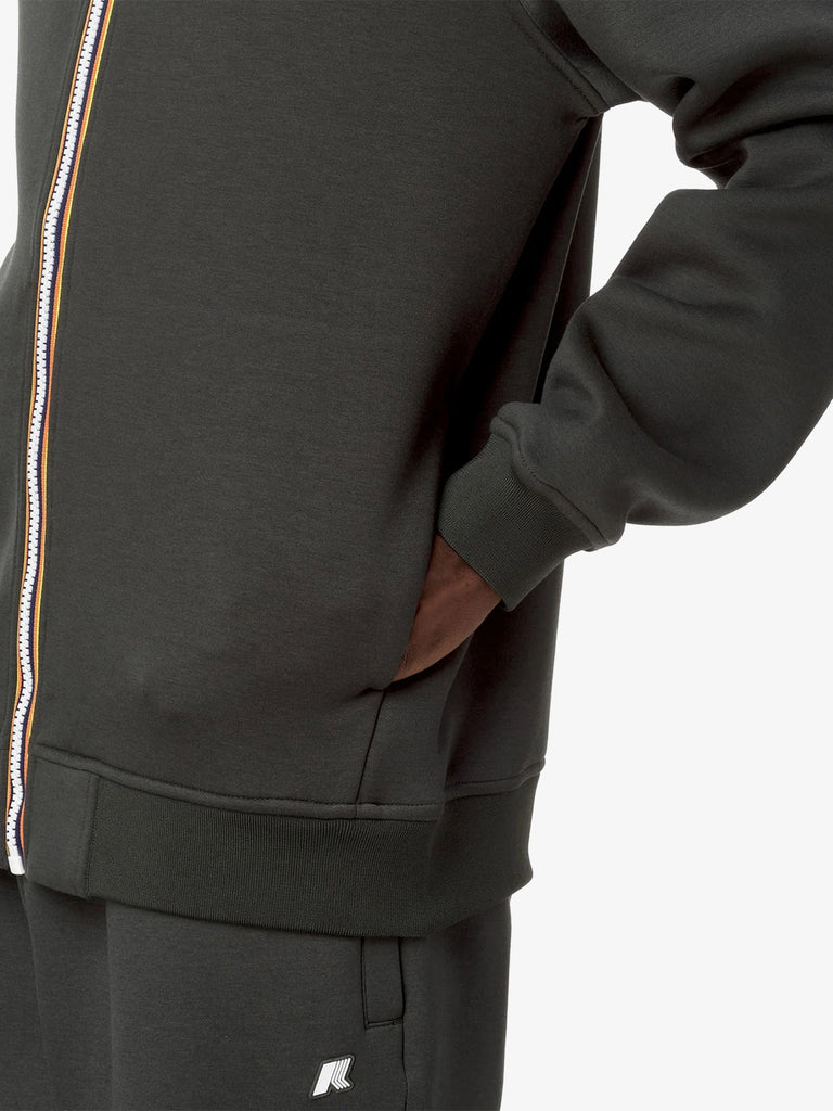 K-WAY Felpa con cappuccio Rainer Spacer K2141DW uomo verde