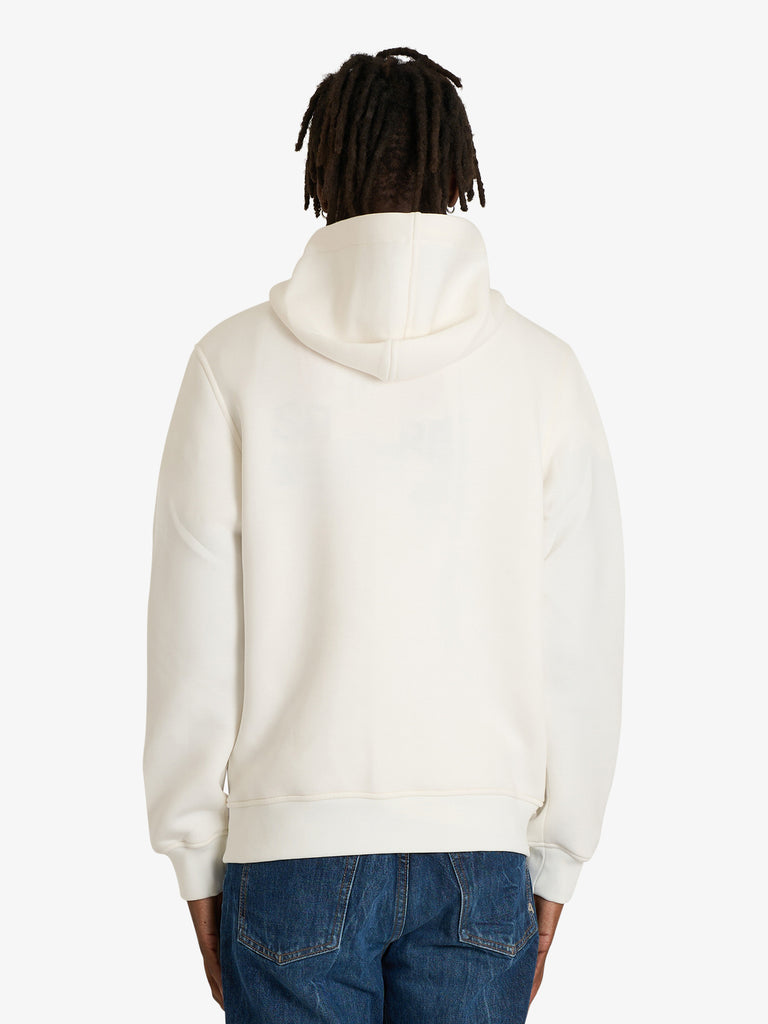 K-WAY felpa con cappuccio rainer spacer uomo bianco