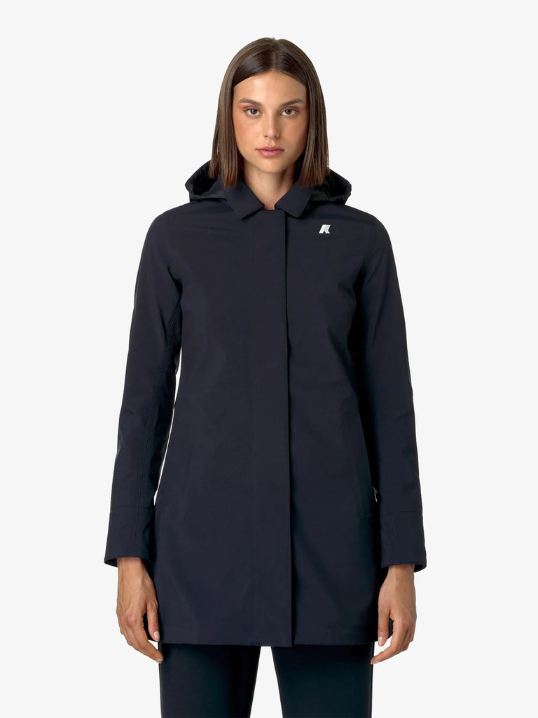 K-WAY Giubbotto Mathy Bonded Jersey K2148BW donna blu