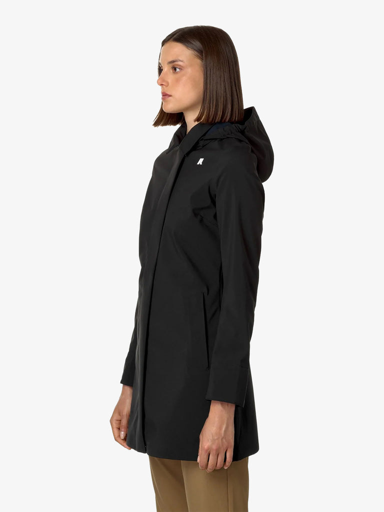 K-WAY Giubbotto Mathy Bonded Jersey K2148BW donna nero