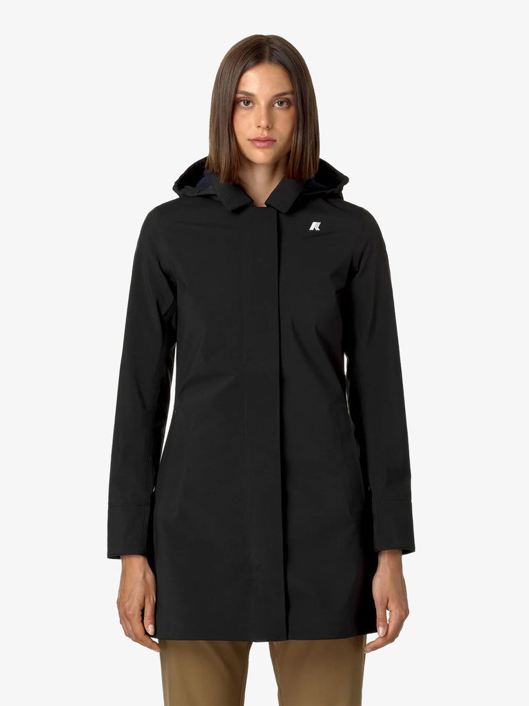 K-WAY Giubbotto Mathy Bonded Jersey K2148BW donna nero