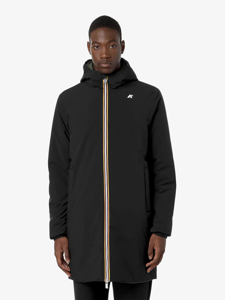 K-WAY Giubbotto Jacob Reversible K6128WW uomo nero