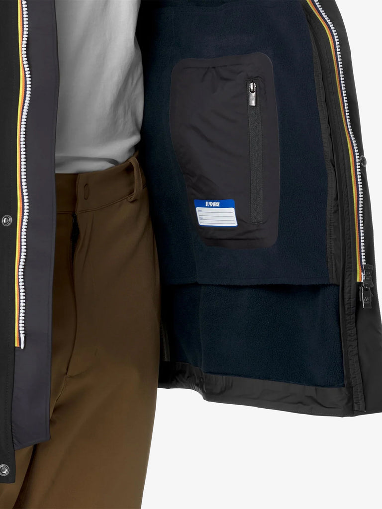 K-WAY Giubbotto Marlyn Bonded K7126UW uomo nero