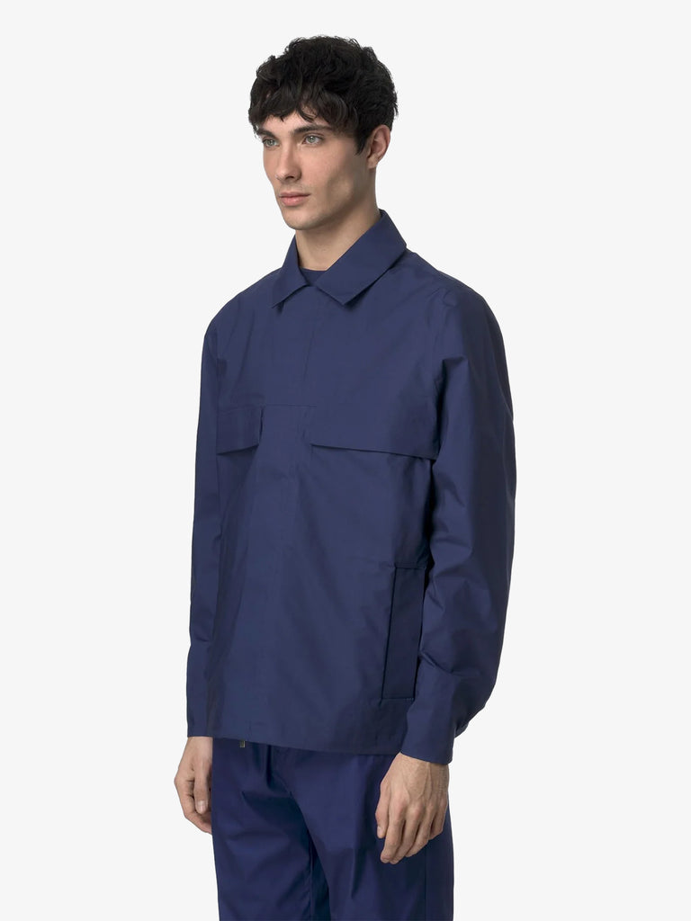 K-WAY giubbotti orion 3l poplin uomo blu cotone